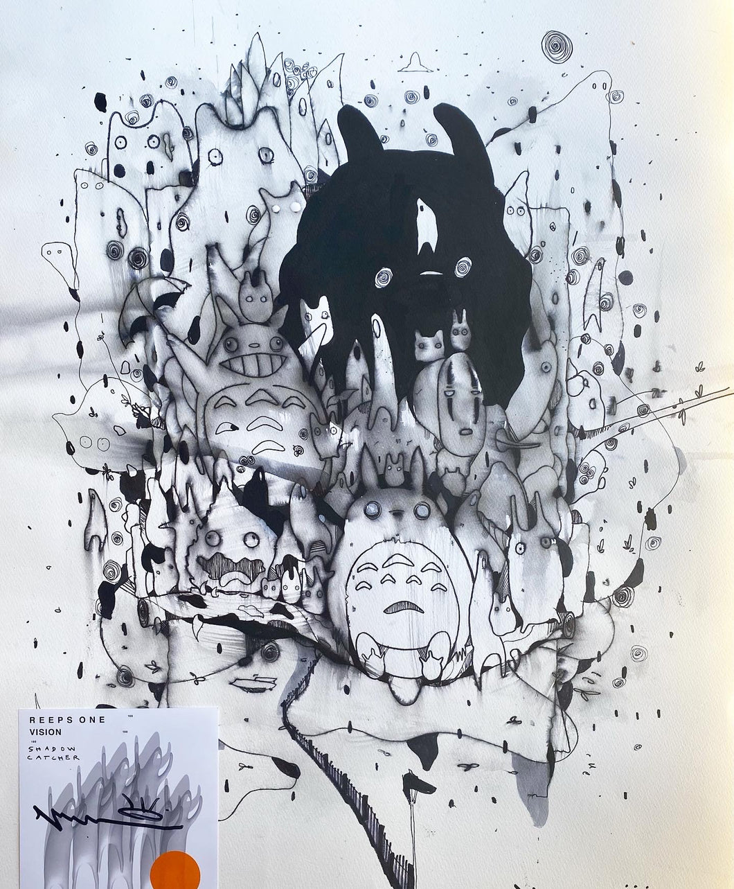 Reeps Ghibli Print - ‘a collection of spirits at night’
